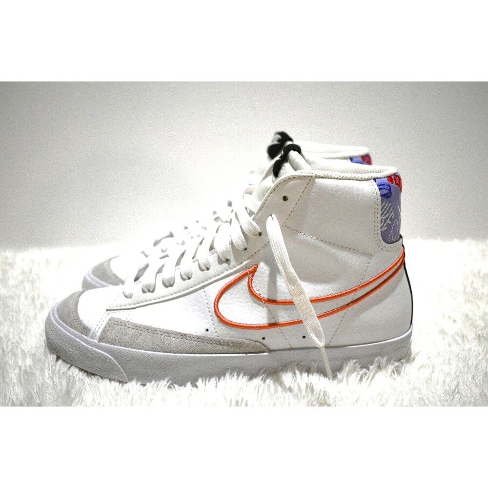 Nike Blazer Mid ’77 Vintage White Leather & Double Swoosh (DJ0265-100) - Size 7Y